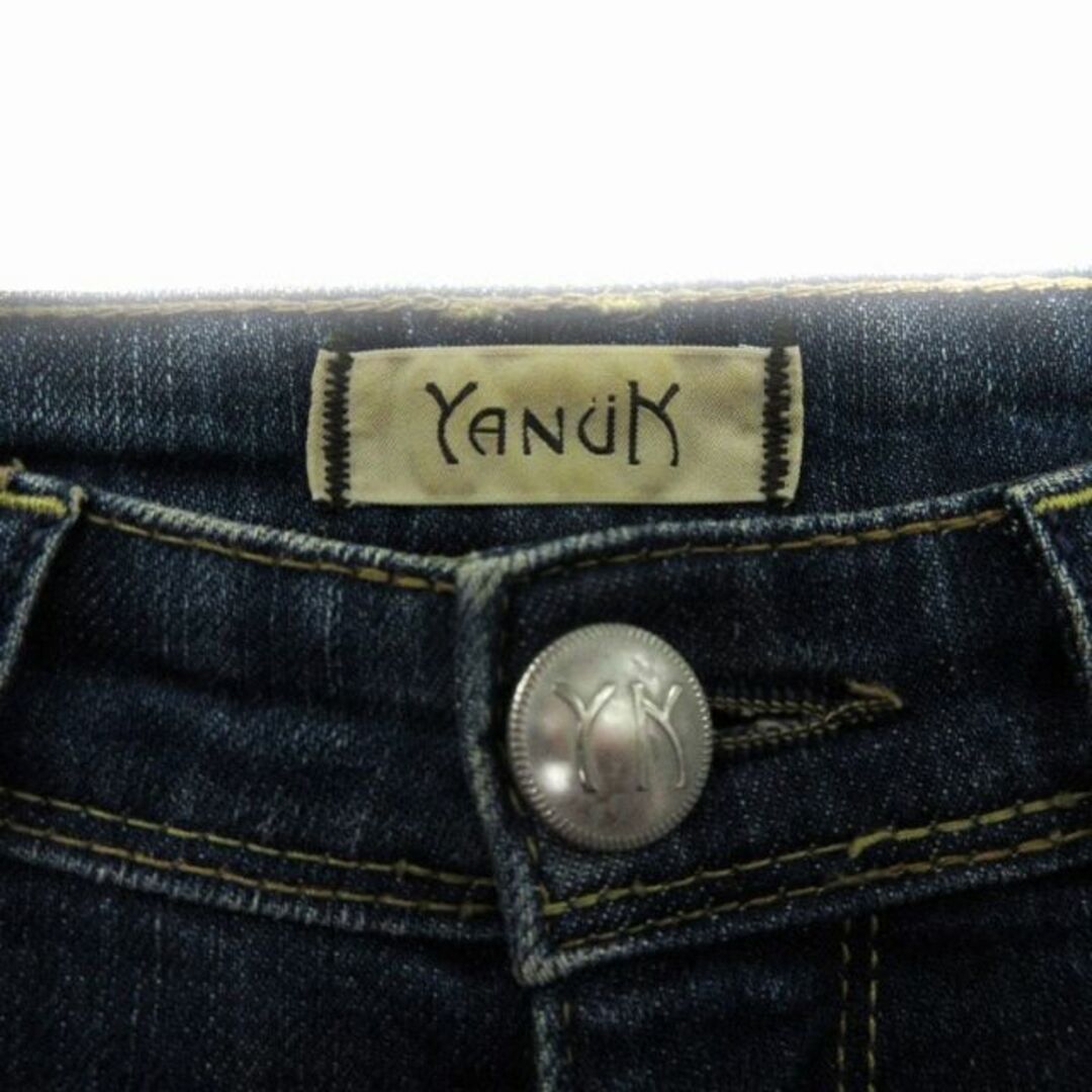 YANUK(ヤヌーク)のヤヌーク デニム ジーンズ ひげ ダメージ インディゴ 24 5715307 レディースのパンツ(デニム/ジーンズ)の商品写真