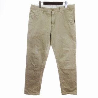 カーハート(carhartt)のカーハート ジョンソン チノパンツ ワーク ワイド ストレート ベージュ 33(チノパン)