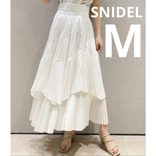 【最終価格】SNIDEL スナイデル プリーツティアードナロースカート　Mサイズ