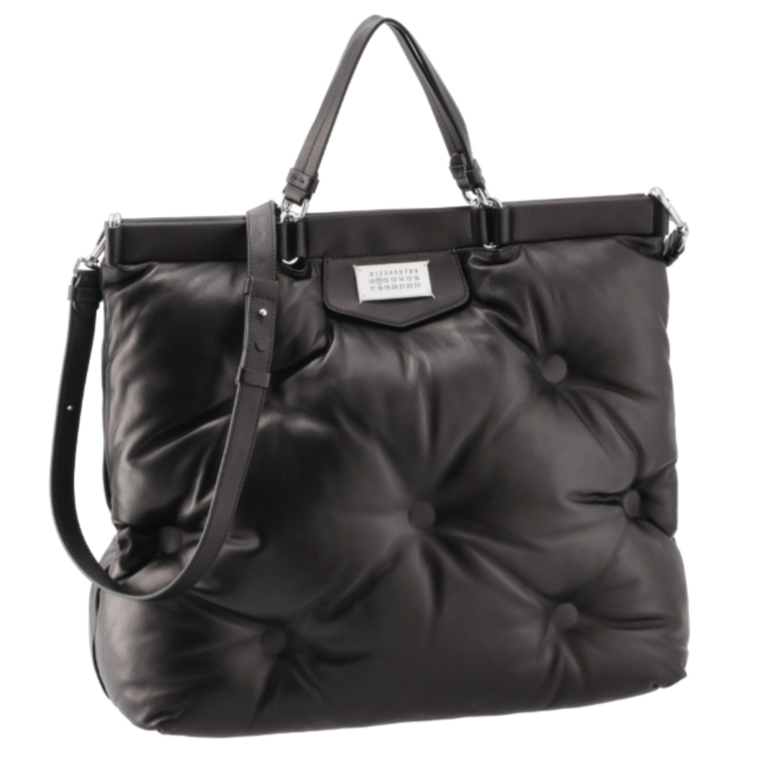 Maison Martin Margiela(マルタンマルジェラ)のメゾン マルジェラ/MAISON MARGIELA バッグ メンズ GLAM SLAM SHOPPING LARGE トートバッグ BLACK S56WC0122-P4300-T8013 _0410ff メンズのバッグ(トートバッグ)の商品写真