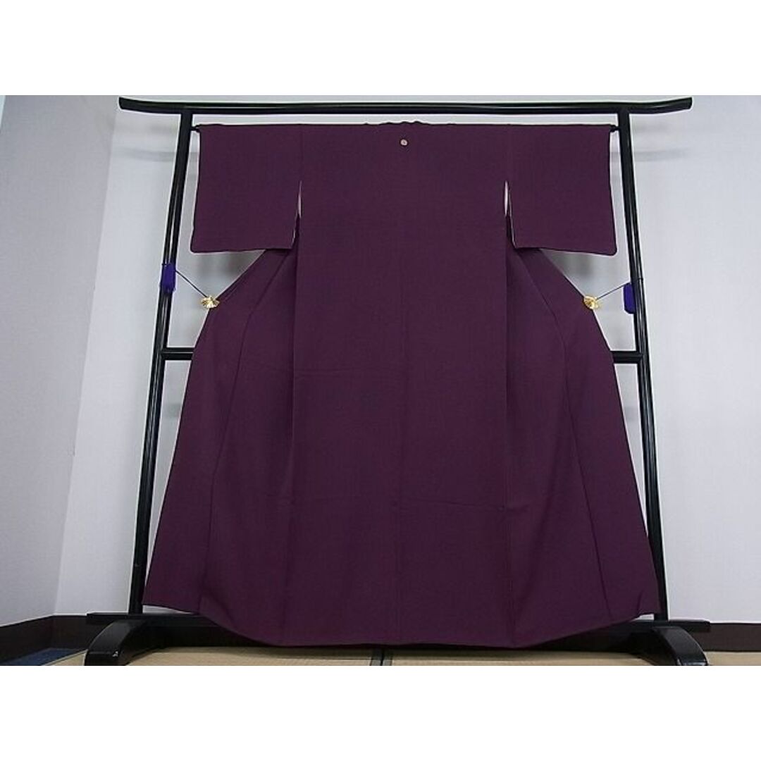 平和屋野田店■上質な色無地　似せ紫色　逸品　ua2552 レディースの水着/浴衣(着物)の商品写真