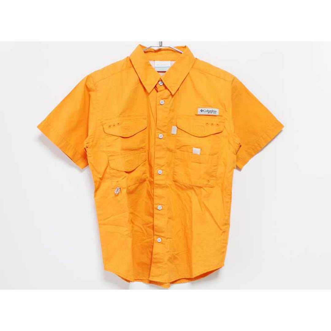 Columbia(コロンビア)の【夏物 新入荷!】‡コロンビア/Columbia‡140cm 半袖フィッシングシャツ PFG/半袖シャツ オレンジ【中古】子供服 キッズ kids ジュニア 男の子 夏 tops 015042 キッズ/ベビー/マタニティのベビー服(~85cm)(シャツ/カットソー)の商品写真