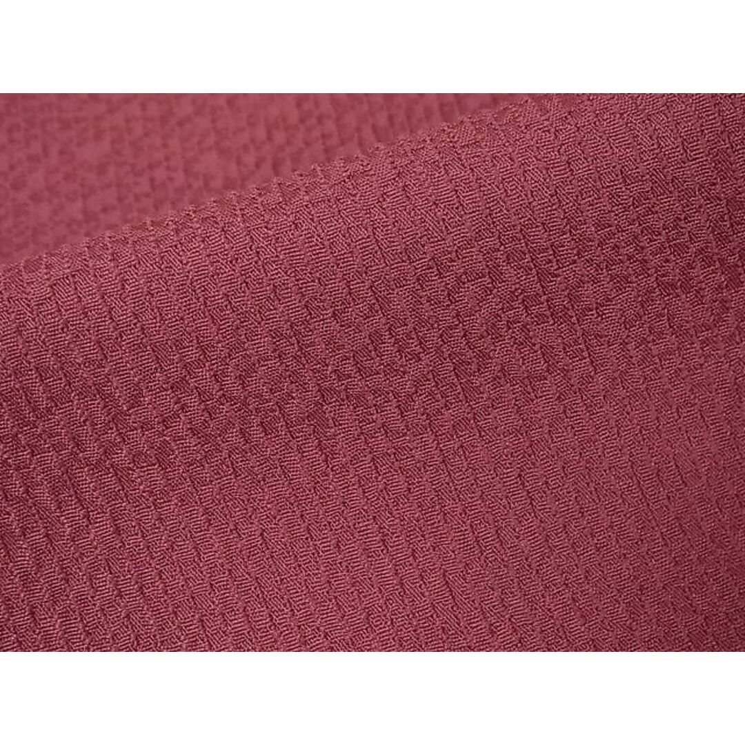 平和屋野田店■上質な色無地　中紅色　逸品　gh2489 レディースの水着/浴衣(着物)の商品写真