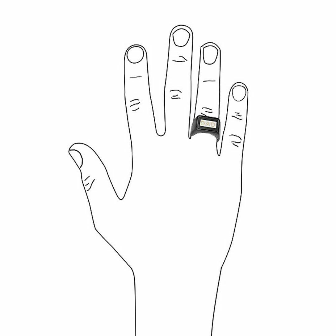 色:ブラック_指輪のサイズ:18Bling Jewelry パーソナライズさ メンズのアクセサリー(その他)の商品写真