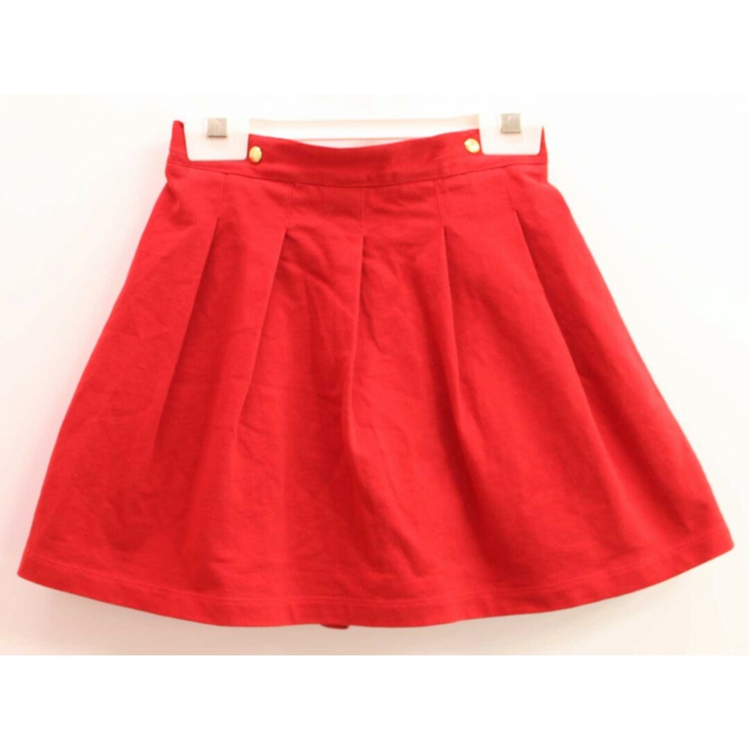 PETIT BATEAU(プチバトー)の【夏物 新入荷!】◇プチバトー/PETIT BATEAU◇128cm スカート 赤 つりひも付き【中古】子供服 キッズ kids 女の子 春夏 bottoms 805042 キッズ/ベビー/マタニティのキッズ服女の子用(90cm~)(スカート)の商品写真