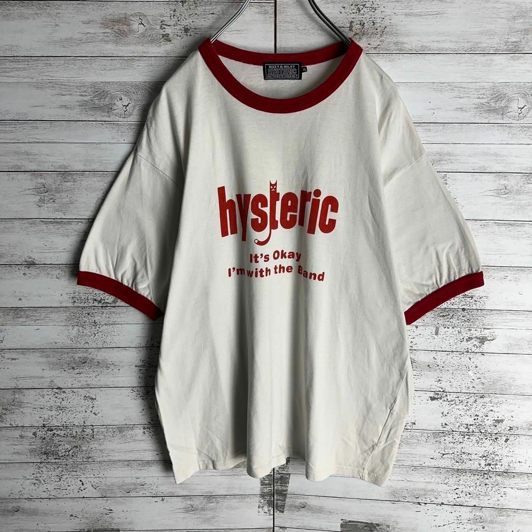 HYSTERIC GLAMOUR(ヒステリックグラマー)の9531【希少XLサイズ】ヒステリックグラマー☆人気デザインリンガーtシャツ メンズのトップス(Tシャツ/カットソー(半袖/袖なし))の商品写真