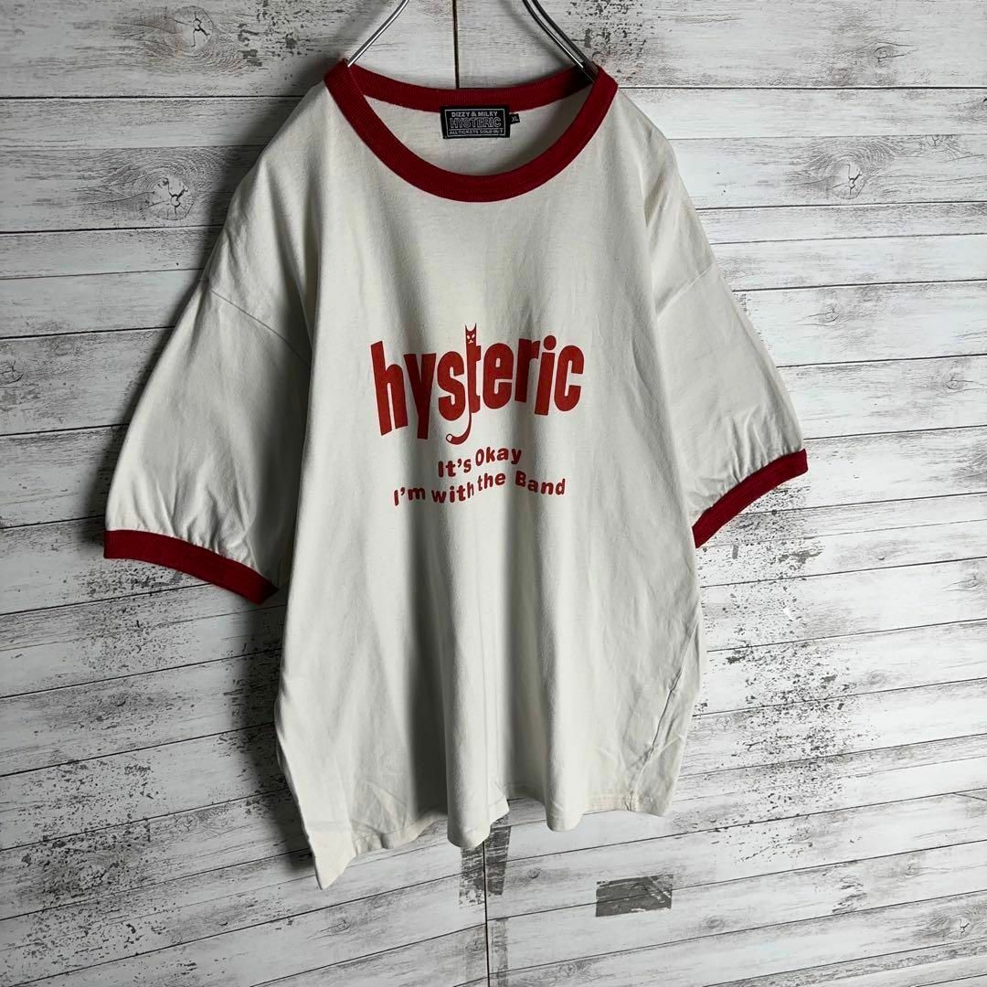 HYSTERIC GLAMOUR(ヒステリックグラマー)の9531【希少XLサイズ】ヒステリックグラマー☆人気デザインリンガーtシャツ メンズのトップス(Tシャツ/カットソー(半袖/袖なし))の商品写真