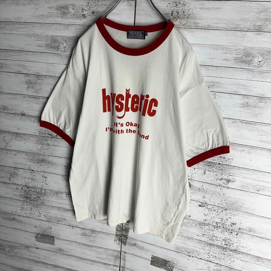 HYSTERIC GLAMOUR(ヒステリックグラマー)の9531【希少XLサイズ】ヒステリックグラマー☆人気デザインリンガーtシャツ メンズのトップス(Tシャツ/カットソー(半袖/袖なし))の商品写真