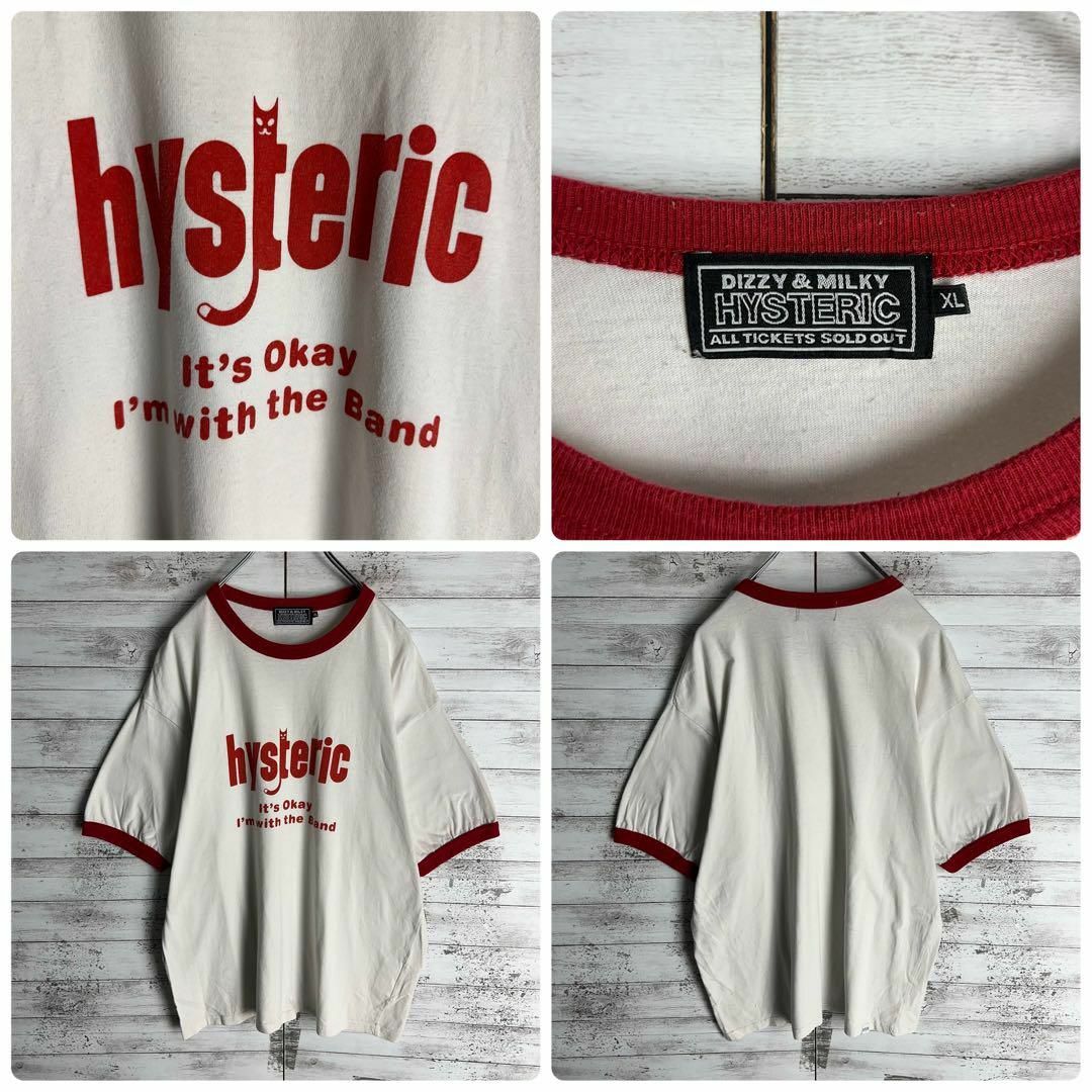 HYSTERIC GLAMOUR(ヒステリックグラマー)の9531【希少XLサイズ】ヒステリックグラマー☆人気デザインリンガーtシャツ メンズのトップス(Tシャツ/カットソー(半袖/袖なし))の商品写真