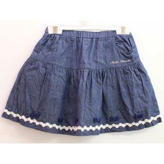 ミキハウス(mikihouse)の【夏物 新入荷!】▽ミキハウス/mikihouse▽120-130cm スカート インディゴ【中古】子供服 キッズ kids 女の子 春夏 bottoms 015042(スカート)