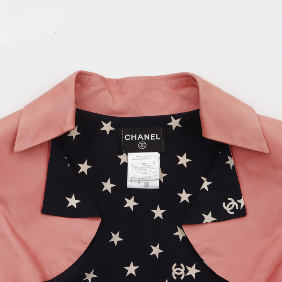 CHANEL(シャネル)のシャネル CHANEL 星柄 ショート丈 ジャケット レザー レディースのジャケット/アウター(その他)の商品写真