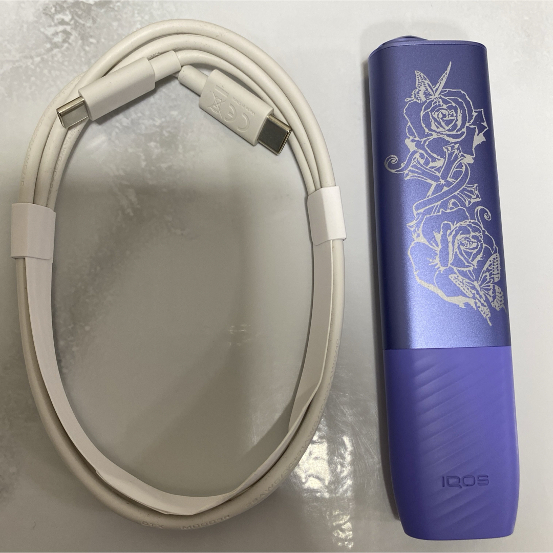 IQOS(アイコス)の蝶 薔薇 クロス 加工 iQOS ILUMA i ONE アイコスイルマi ワン メンズのファッション小物(タバコグッズ)の商品写真