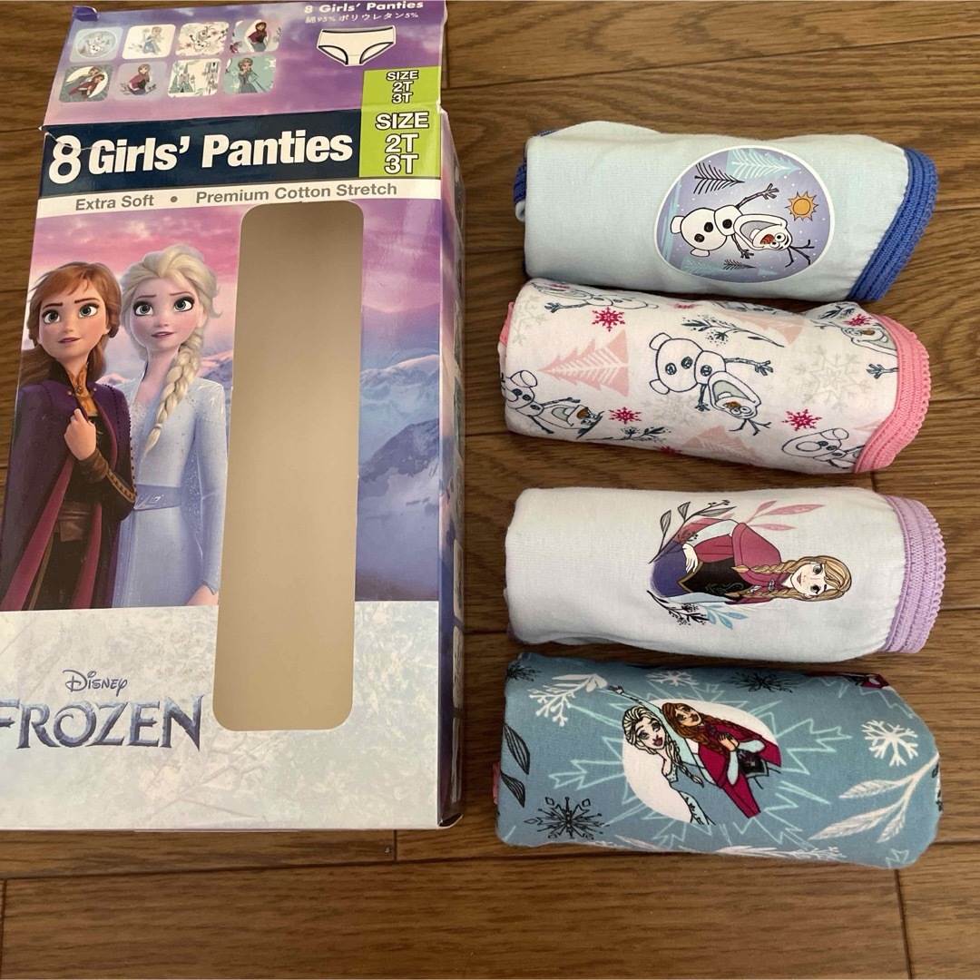 Disney(ディズニー)のアナと雪の女王パンツ４枚 キッズ/ベビー/マタニティのキッズ服女の子用(90cm~)(パンツ/スパッツ)の商品写真
