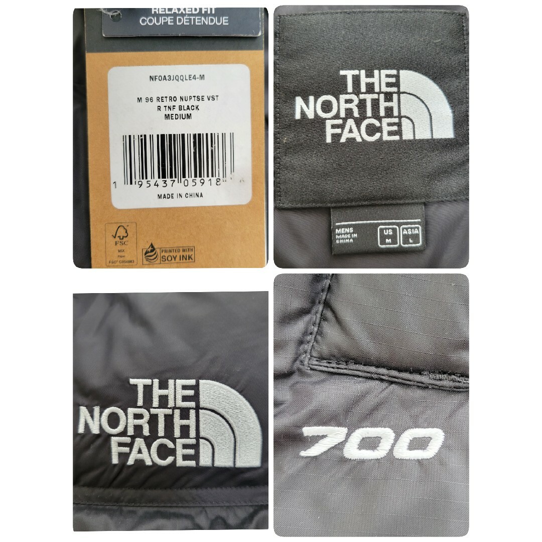 THE NORTH FACE(ザノースフェイス)の【日本未発売】海外限定　ノースフェイス　1996 レトロ　ヌプシ　ダウンベスト メンズのジャケット/アウター(ダウンベスト)の商品写真