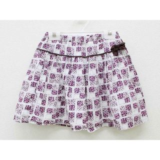 ベベ(BeBe)の【夏物 新入荷!】＜ベベ/bebe＞130cm スカート 白×紫【中古】子供服 キッズ kids 女の子 春夏 bottoms 315042(スカート)