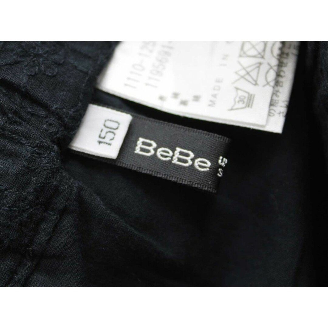 BeBe(ベベ)の【夏物 新入荷!】◇ベベ/BeBe◇150cm キュロットパンツ/ショートパンツ 黒【中古】子供服 キッズ kids 女の子 春夏 bottoms 805042 キッズ/ベビー/マタニティのキッズ服女の子用(90cm~)(その他)の商品写真