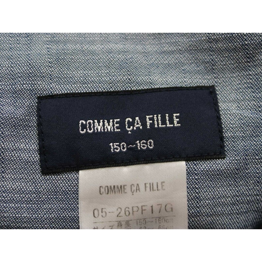 【夏物 新入荷!】◇コムサ・フィユ/COMME CA FILLE◇150-160cm キュロットスカート/キュロットパンツ/ショートパンツ インディゴブルー【中古】子供服 キッズ kids 女の子 春夏 bottoms 805042 キッズ/ベビー/マタニティのキッズ服女の子用(90cm~)(その他)の商品写真