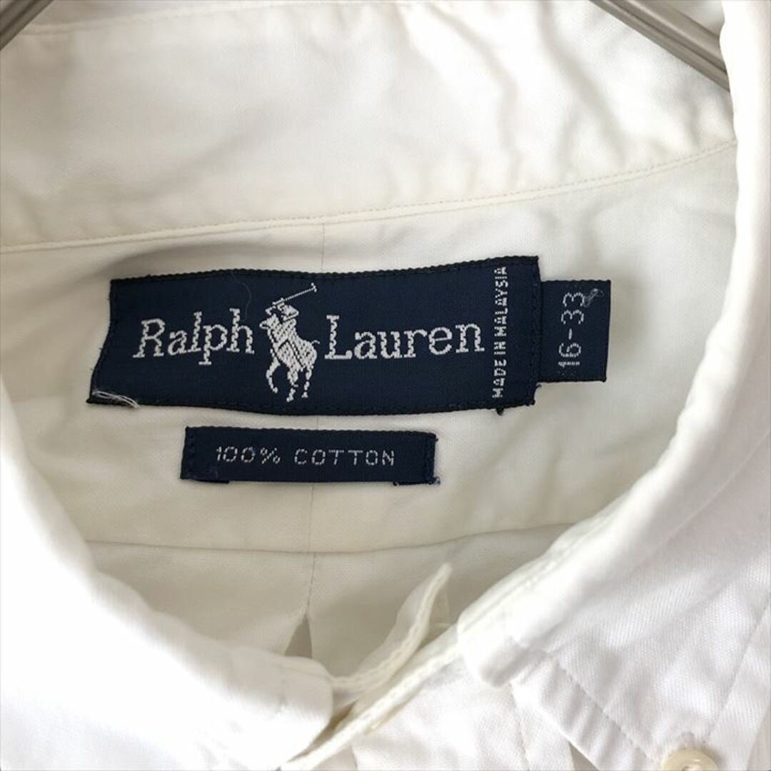 Ralph Lauren(ラルフローレン)の90s 古着 ラルフローレン BDシャツ 白シャツ ゆるダボ L  メンズのトップス(シャツ)の商品写真