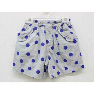 【夏物 新入荷!】＜ニットプランナー/KP/ケーピー＞130cm キュロットスカート/キュロットパンツ/ショートパンツ グレー×青【中古】子供服 キッズ kids 女の子 春夏 bottoms 315042