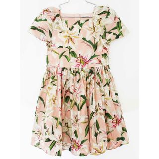 ドルチェアンドガッバーナ(DOLCE&GABBANA)の【夏物 新入荷!】[ドルチェアンドガッバーナ ジュニア/D＆G Junior]101-107cm 半袖ワンピース ピンク【中古】子供服 キッズ kids 女の子 夏 onepi 415042(ワンピース)