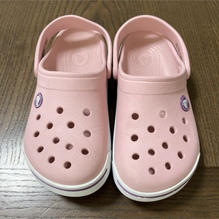 crocs - クロックス　キッズサンダル　18.5cm〜19cm位　ピンク