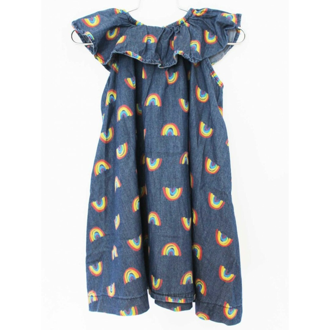 Stella McCartney(ステラマッカートニー)の【夏物 新入荷!】[ステラ マッカートニーキッズ/Stella McCartney kids]104cm 半袖ワンピース 紺【中古】子供服 キッズ kids 女の子 夏 onepi 415042 キッズ/ベビー/マタニティのキッズ服女の子用(90cm~)(ワンピース)の商品写真