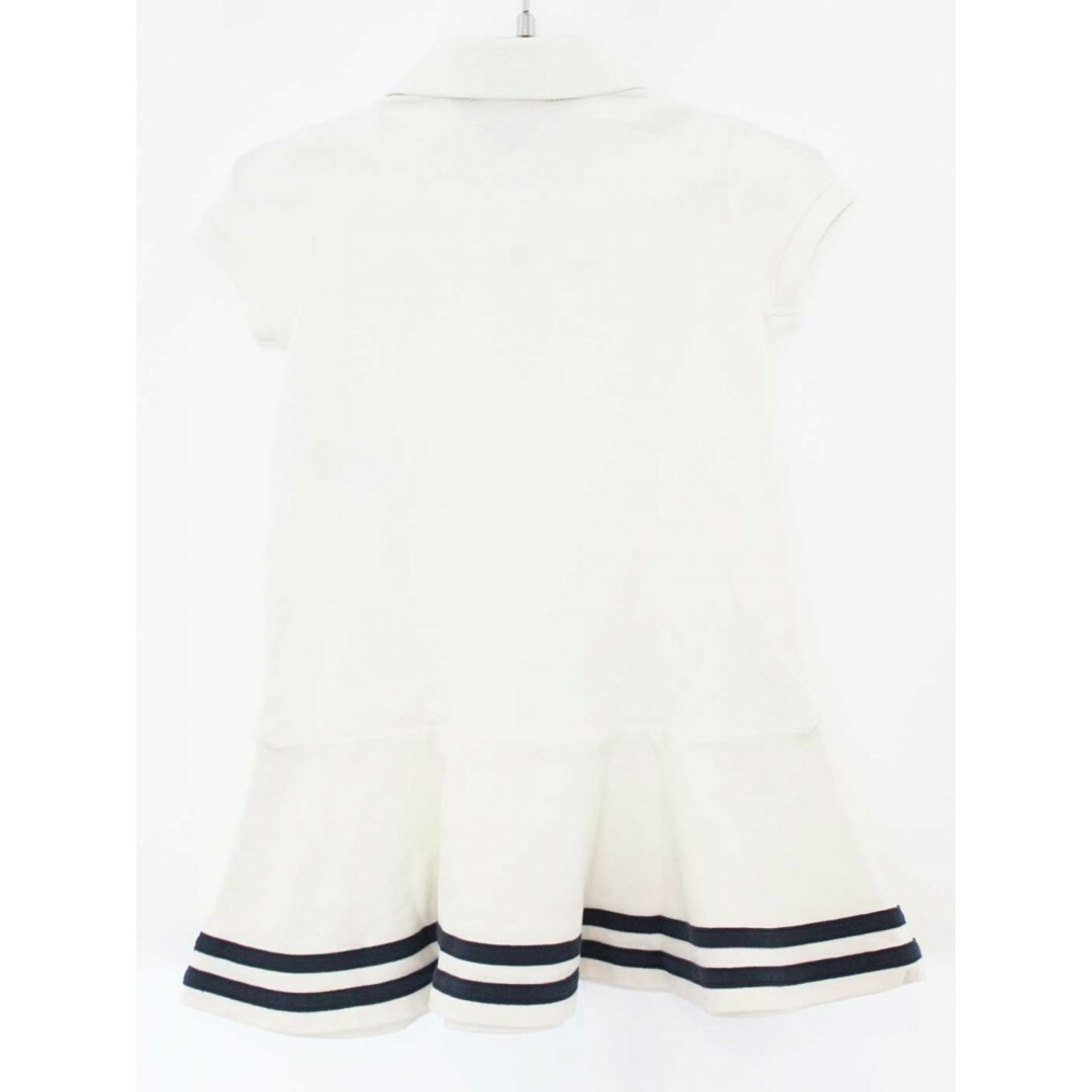 Ralph Lauren(ラルフローレン)の【夏物 新入荷!】[ラルフローレン/Ralph Lauren]100cm 半袖ワンピース  白×紺【中古】子供服 キッズ kids 女の子 夏 onepi 415042 キッズ/ベビー/マタニティのキッズ服女の子用(90cm~)(ワンピース)の商品写真