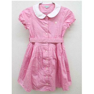 トッカバンビーニ(TOCCA BAMBINI)の【夏物 新入荷!】＜トッカ/TOCCA BAMBINI＞120cm 半袖シャツワンピース ピンク インナー付【中古】子供服 キッズ kids 女の子 夏 onepi 705042(ワンピース)