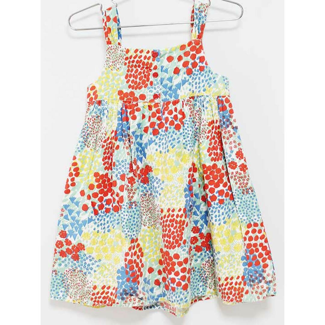 marimekko(マリメッコ)の【夏物 新入荷!】‡マリメッコ/ｍarimekko‡104cm ジャンパースカート グリーン×赤【中古】子供服 キッズ kids 女の子 夏 onepi 415042 キッズ/ベビー/マタニティのキッズ服女の子用(90cm~)(ワンピース)の商品写真