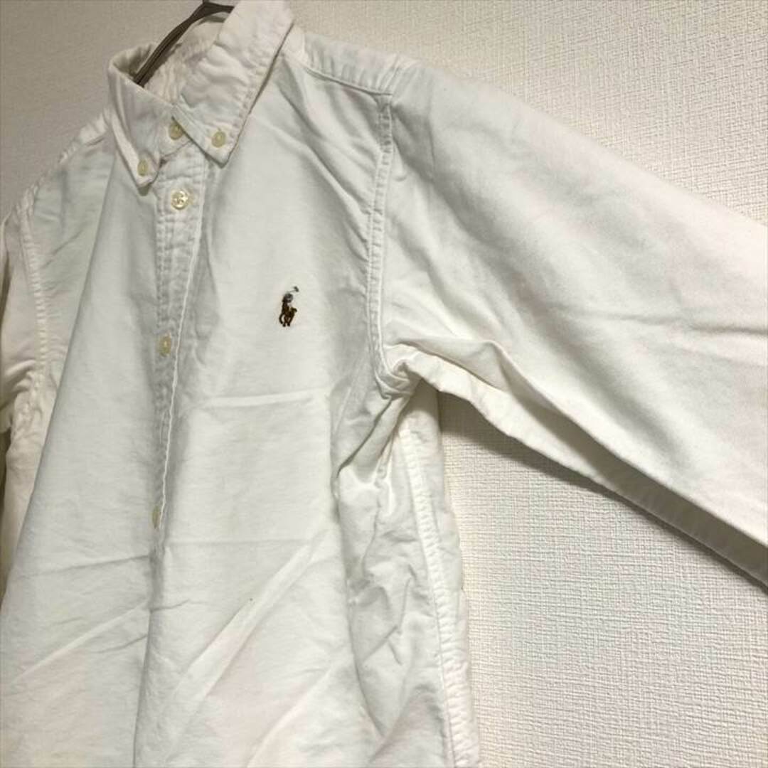 Ralph Lauren(ラルフローレン)の90s 古着 ラルフローレン 長袖BDシャツ 白シャツ レディースXS  レディースのトップス(シャツ/ブラウス(長袖/七分))の商品写真