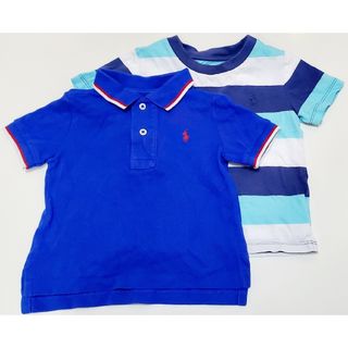 ラルフローレン(Ralph Lauren)のRalph Lauren☆Tシャツ&ポロシャツ 2枚セット(青、ボーダー)(Ｔシャツ)