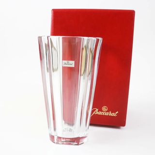 バカラ(Baccarat)の極美品◎Baccarat バカラ DIANE ディアン クリスタルガラス フラワーベース 花瓶 クリア 箱付き フランス製(花瓶)