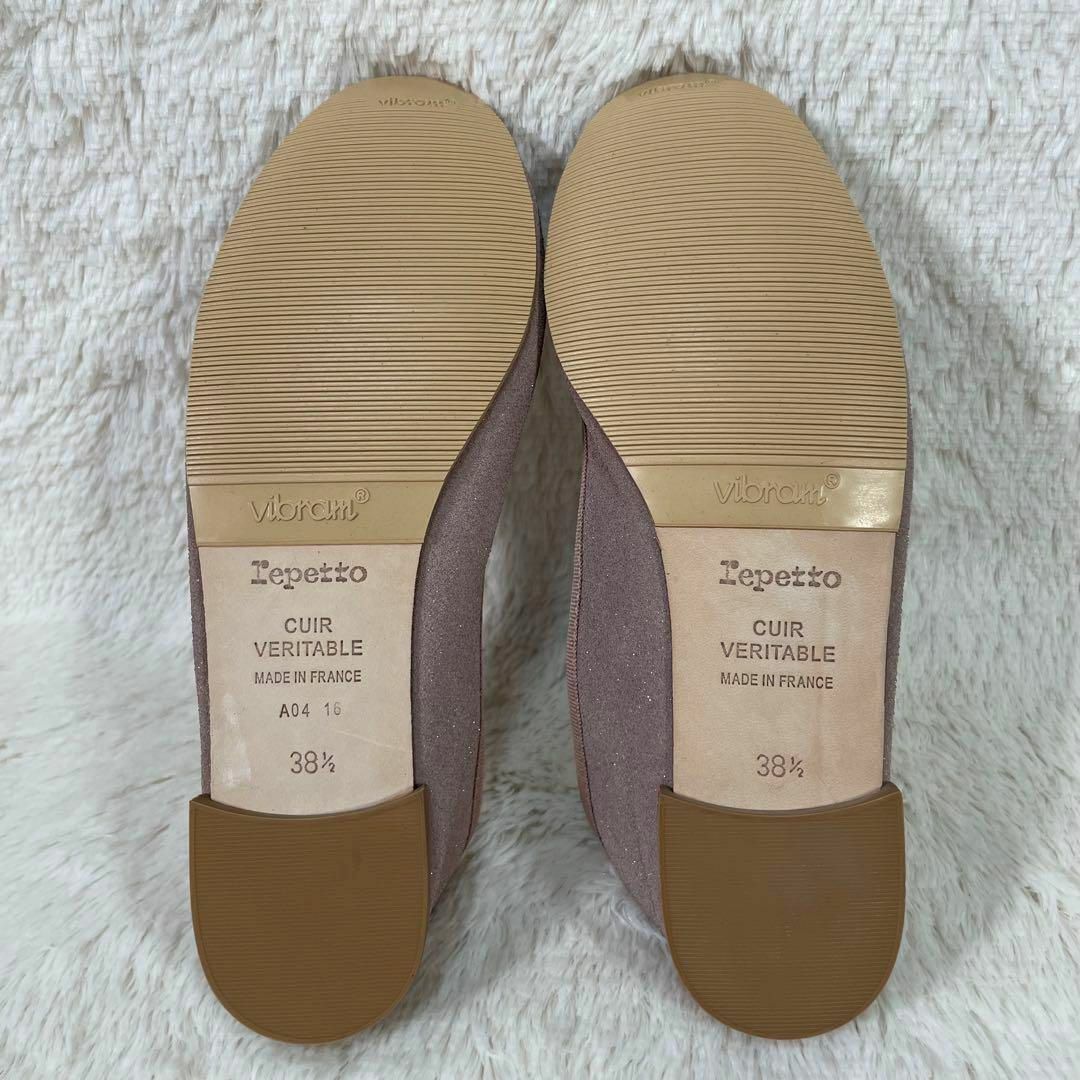 repetto(レペット)の新品 Repetto バレエシューズ パンプス フラットシューズ ラメ モカ レディースの靴/シューズ(ハイヒール/パンプス)の商品写真