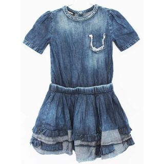 ディーゼル(DIESEL)の【夏物 新入荷!】[ディーゼルキッズ/DIESEL kids]120cm 半袖ワンピース インディゴブルー【中古】子供服 キッズ kids 女の子 夏 onepi 415042(ワンピース)