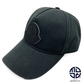 MONCLER - MONCLER モンクレール 黒 ブラック BERRETTO BASEBALL ベースボール キャップ 帽子 アパレル 小物 ブランド