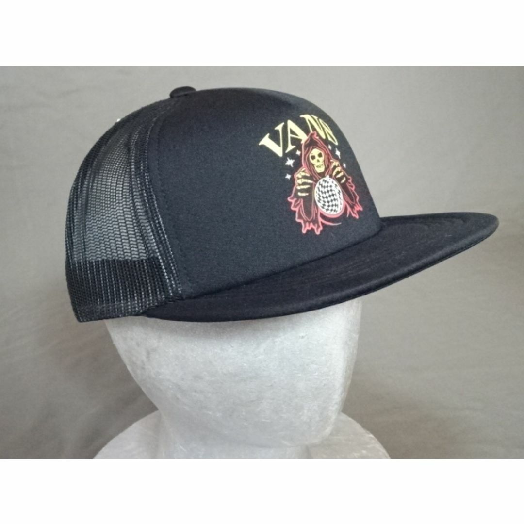 VANS(ヴァンズ)のUSA購入 VANS【バンズ】 絵柄プリントデザイン メッシュキャップ 黒 メンズの帽子(キャップ)の商品写真