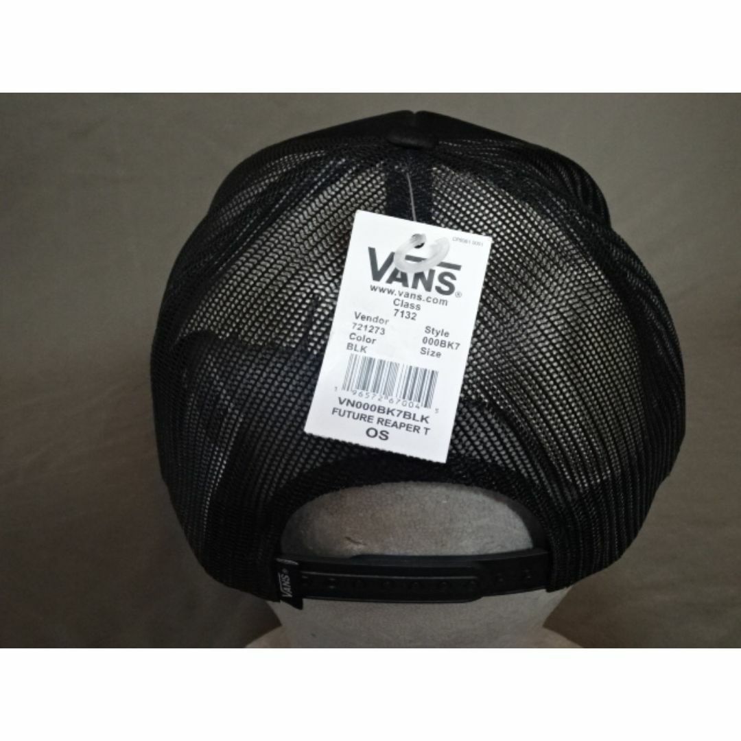 VANS(ヴァンズ)のUSA購入 VANS【バンズ】 絵柄プリントデザイン メッシュキャップ 黒 メンズの帽子(キャップ)の商品写真