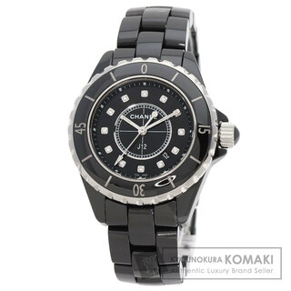 シャネル(CHANEL)のCHANEL H1625 J12 33mm 12P ダイヤモンド 腕時計 セラミック セラミック レディース(腕時計)
