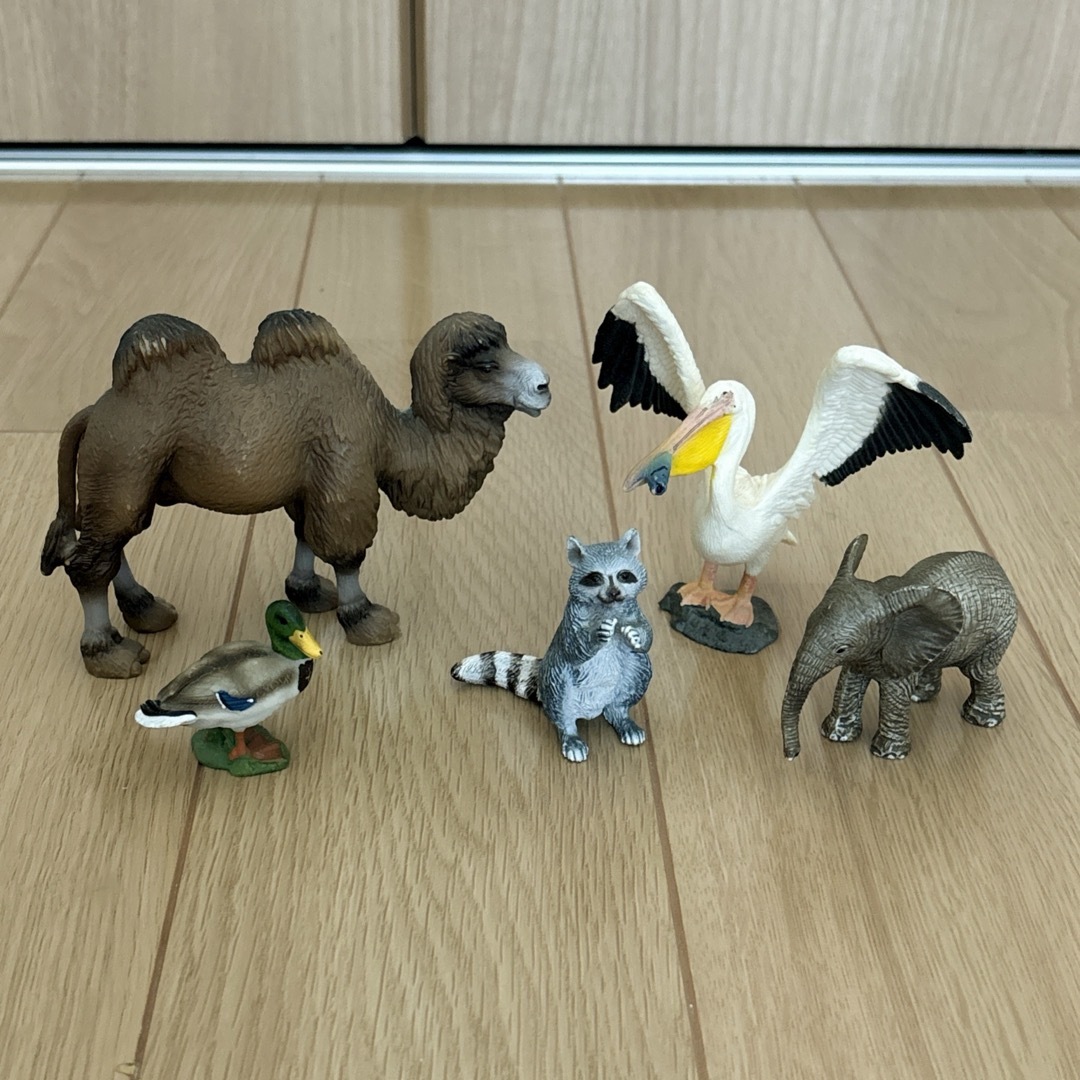 Schleich(シュライヒ)のシュライヒ　5点セット　ラクダ　ペリカン　レア　廃盤 エンタメ/ホビーのフィギュア(その他)の商品写真