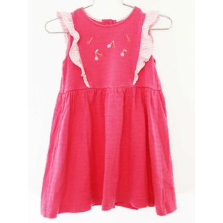 ファミリア(familiar)の【夏物 新入荷!】[ファミリア/familiar]100cm 半袖ワンピース ピンク【中古】子供服 キッズ kids 女の子 夏 onepi 415042(ワンピース)