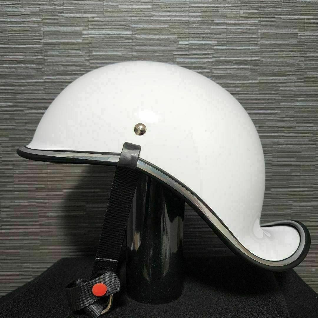 XL ダックテール ブラック　ヘルメット　半ヘル　キャップ　半帽 自動車/バイクのバイク(ヘルメット/シールド)の商品写真