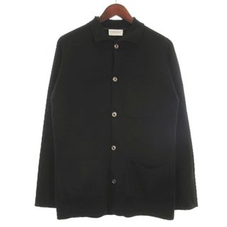 ジョンスメドレー(JOHN SMEDLEY)のジョンスメドレー ニット ジャケット カーディガン ウール 英国製 ブラック S(ブルゾン)