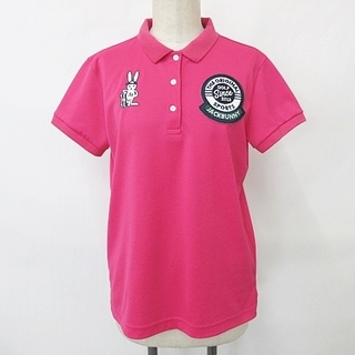 パーリーゲイツ(PEARLY GATES)のパーリーゲイツ ジャックバニー ゴルフ ポロシャツ 半袖 ワッペン ピンク 2(ウエア)