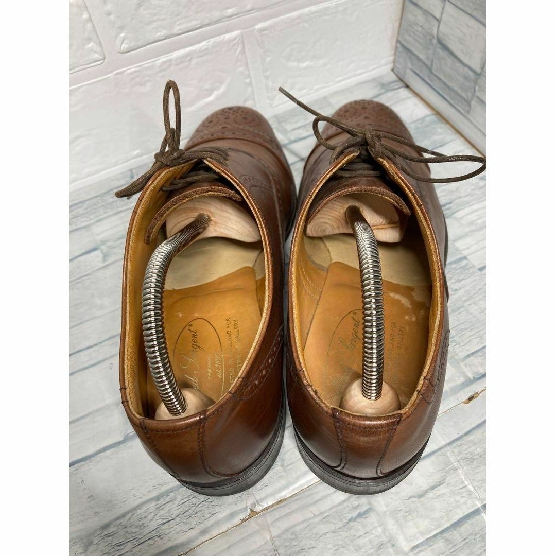 Alfred Sargent  セミブローグ　ストレートチップ　ブラウン メンズの靴/シューズ(ドレス/ビジネス)の商品写真