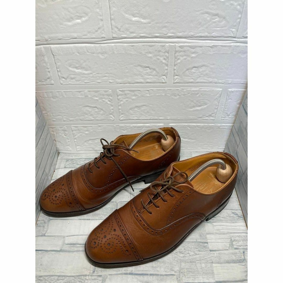 Alfred Sargent  セミブローグ　ストレートチップ　ブラウン メンズの靴/シューズ(ドレス/ビジネス)の商品写真