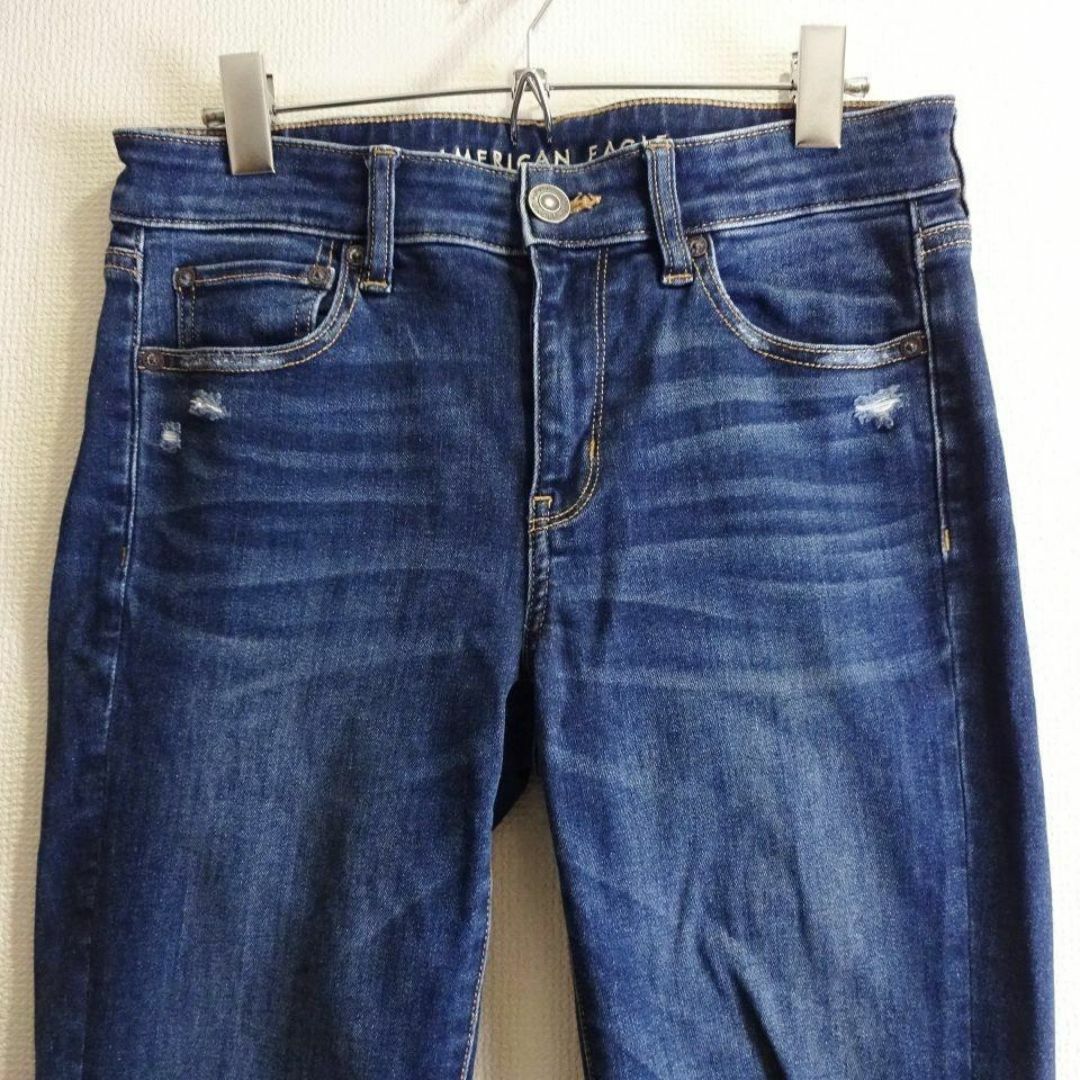 American Eagle(アメリカンイーグル)の良品★　アメリカンイーグル　JEGGING　W74cm　スーパーストレッチ　藍青 レディースのパンツ(デニム/ジーンズ)の商品写真