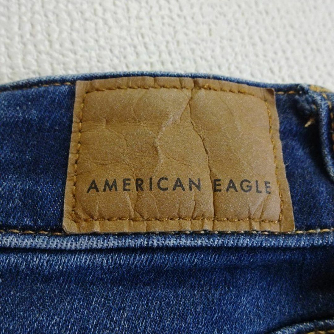 American Eagle(アメリカンイーグル)の良品★　アメリカンイーグル　JEGGING　W74cm　スーパーストレッチ　藍青 レディースのパンツ(デニム/ジーンズ)の商品写真