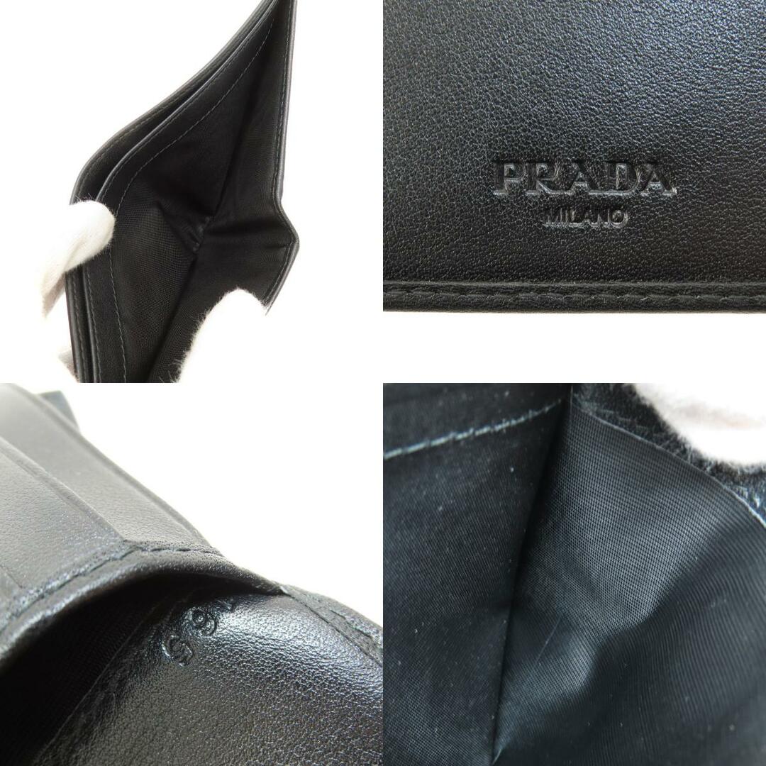 PRADA(プラダ)のPRADA ロゴ金具 二つ折り財布（小銭入れあり） レザー レディース レディースのファッション小物(財布)の商品写真