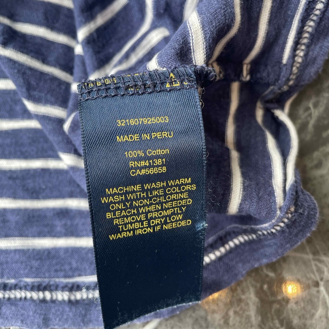 POLO RALPH LAUREN(ポロラルフローレン)のポロラルフローレン　4 T  Tシャツ　110 ボーダー　紺色 キッズ/ベビー/マタニティのキッズ服男の子用(90cm~)(Tシャツ/カットソー)の商品写真