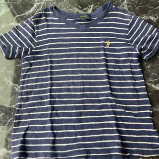 ポロラルフローレン(POLO RALPH LAUREN)のポロラルフローレン　4 T  Tシャツ　110 ボーダー　紺色(Tシャツ/カットソー)